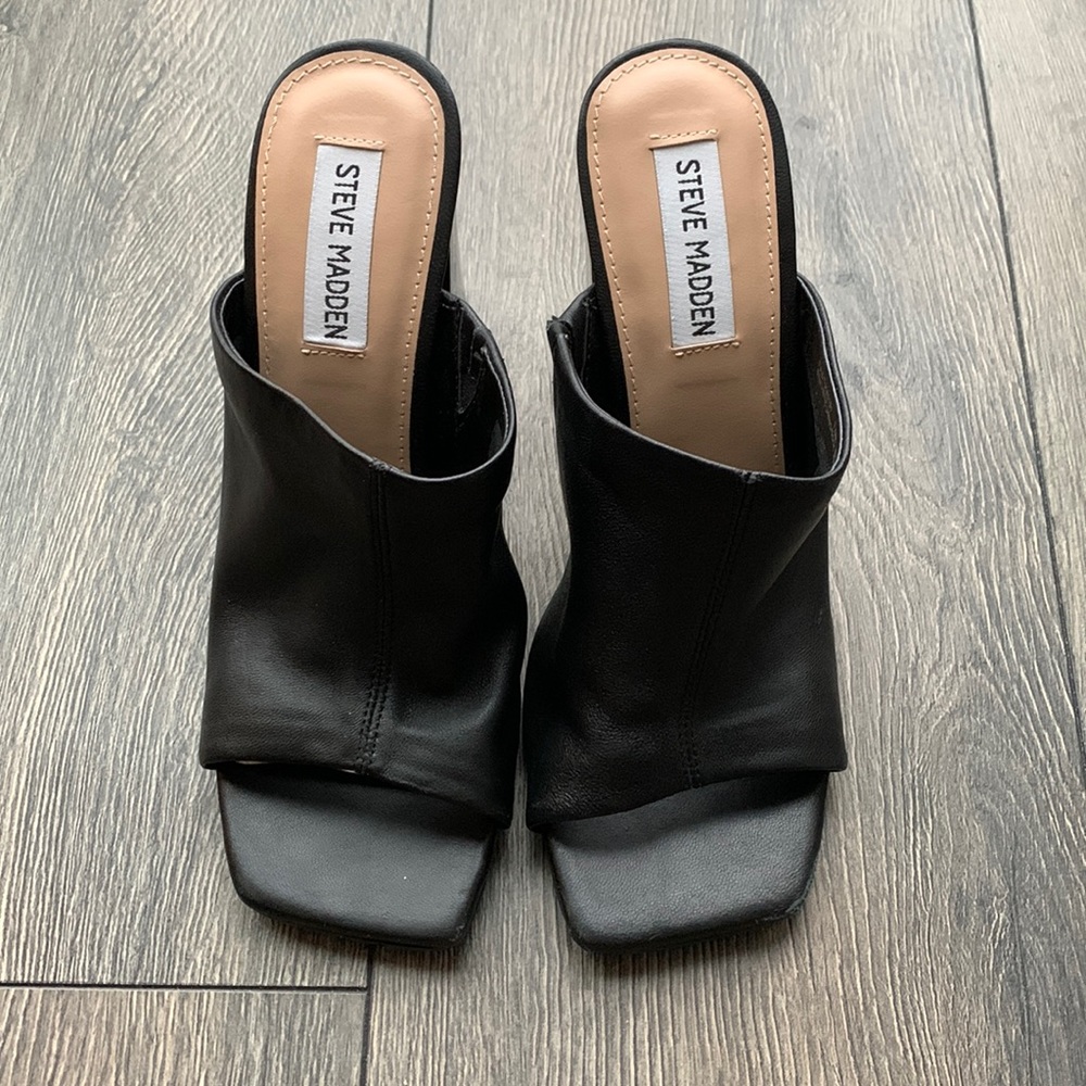 Steve Madden Tule Heels Open Toe Mule - image 2